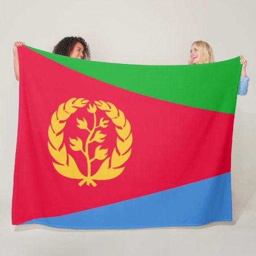 Eritrean Flag Eritrea Fleece Blanket