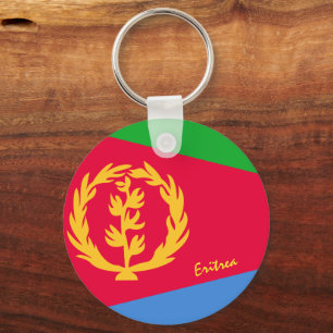 Eritrean Flag & Eritrea holiday, patriots / sports Keychain