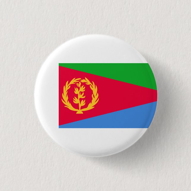 Eritrean Flag, Flag of Eritrea Button (Front)
