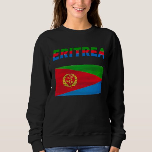 Eritrean map flag Habesha Sweatshirt