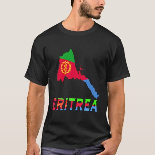 Eritrean Map Flag Habesha T_Shirt