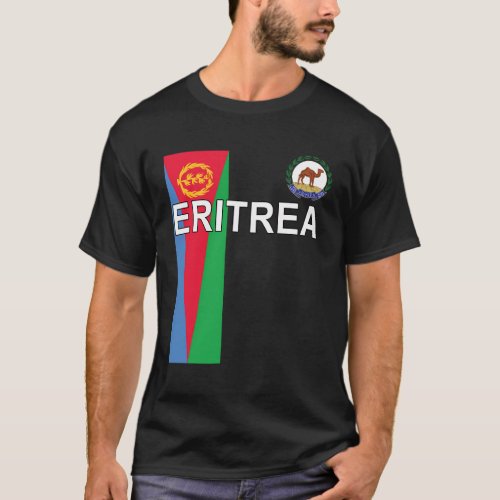 Eritrean Sporty National Flag And Emblem T_Shirt