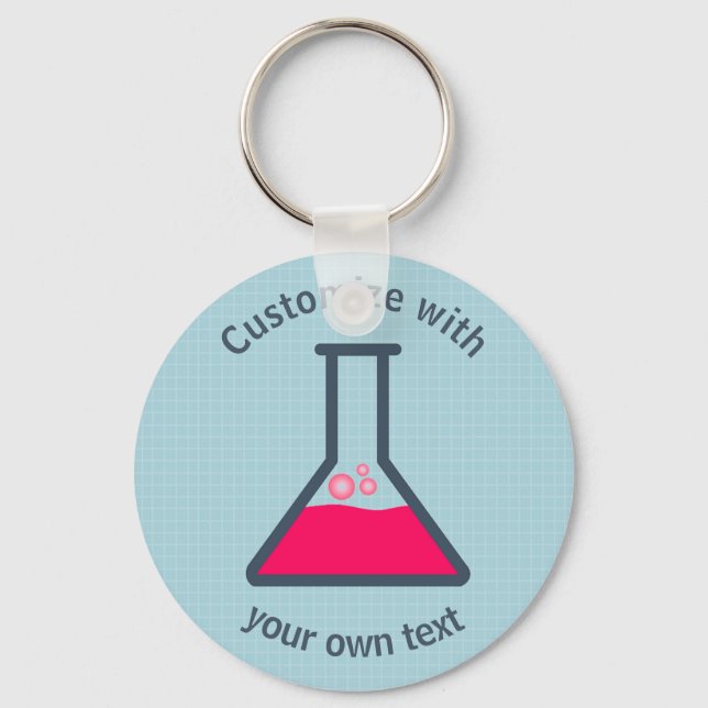 Erlenmeyer Flask Keychain (Front)