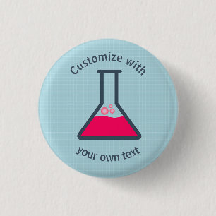 Erlenmeyer Flask Pinback Button
