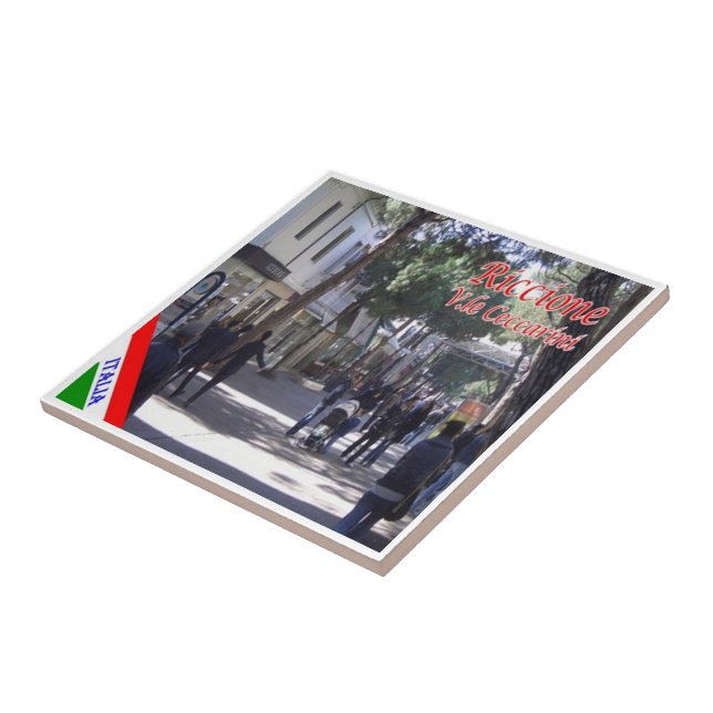 ERM022 RICCIONE, Viale Ceccarini, Italy, Ceramic Tile (Side)