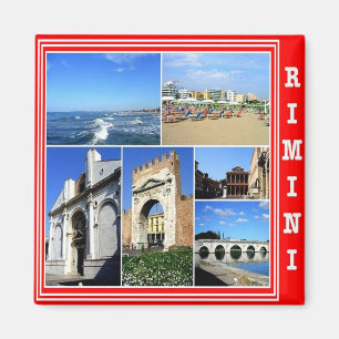 ERM024 RIMINI, Italy, Mosaic, Fridge Magnet