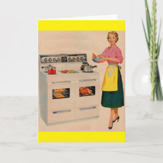 Erma and her double-barreled oven card