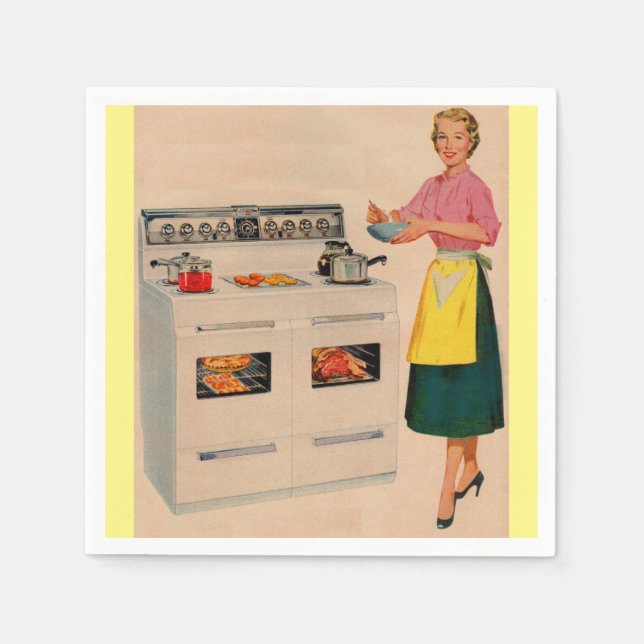 Erma and her double-barreled oven napkins (Front)