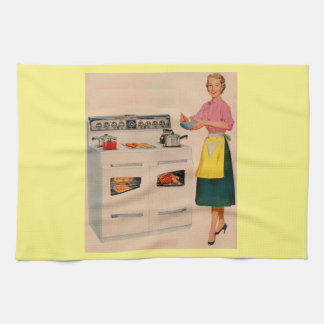Erma and her double-barreled oven towel
