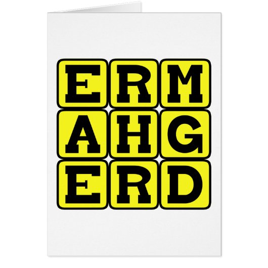 Ermahgerd, Internet Meme Cards (Front)