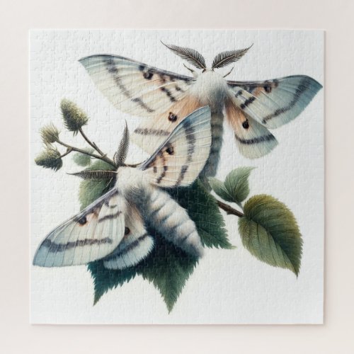 Ermine Moths Elegance IREF402 _ Watercolor Jigsaw Puzzle