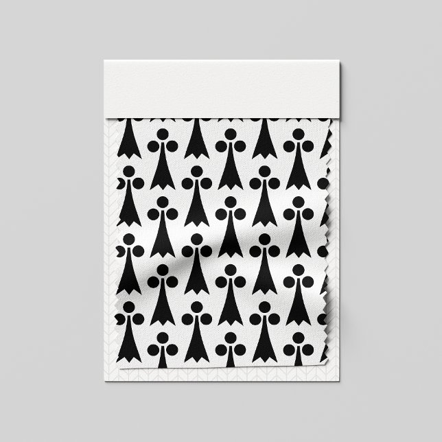 Ermine Pattern, Medieval Pattern, Black on White Fabric (Creator Uploaded)