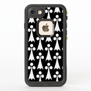 Ermine Pattern, Medieval Pattern, White on Black