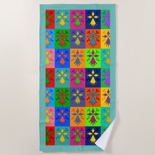 Ermine Pop Beach Towel (Front)