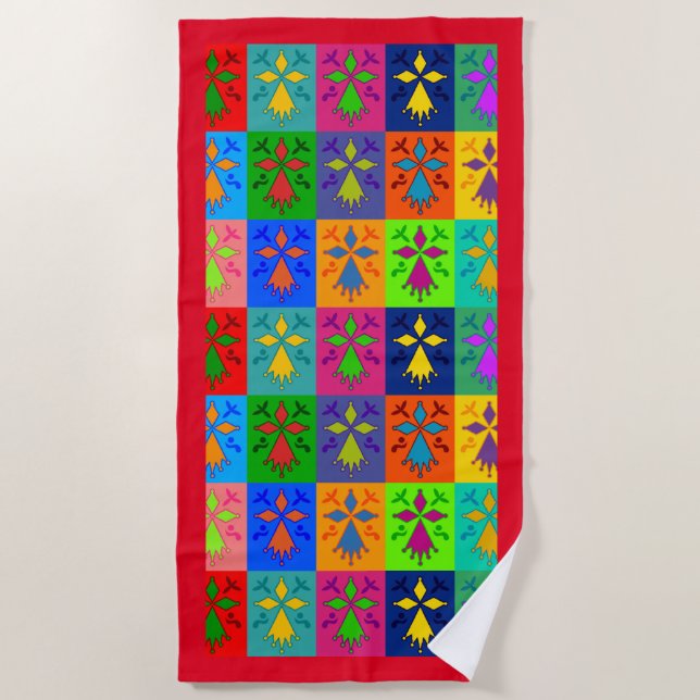 Ermine Pop Beach Towel (Front)