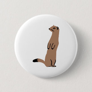Ermine - Stoat - Weasel Pinback Button