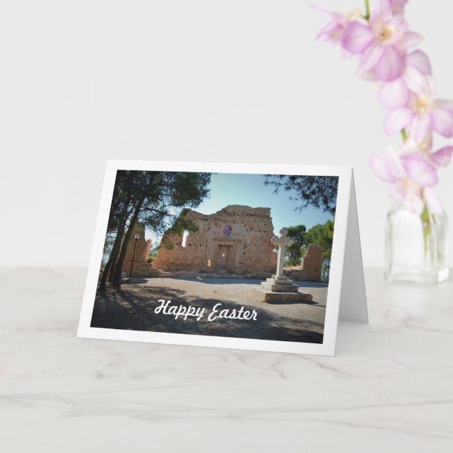 Ermita de Santa Bárbara Facade, Lliria, Valencia Card (Orchid)