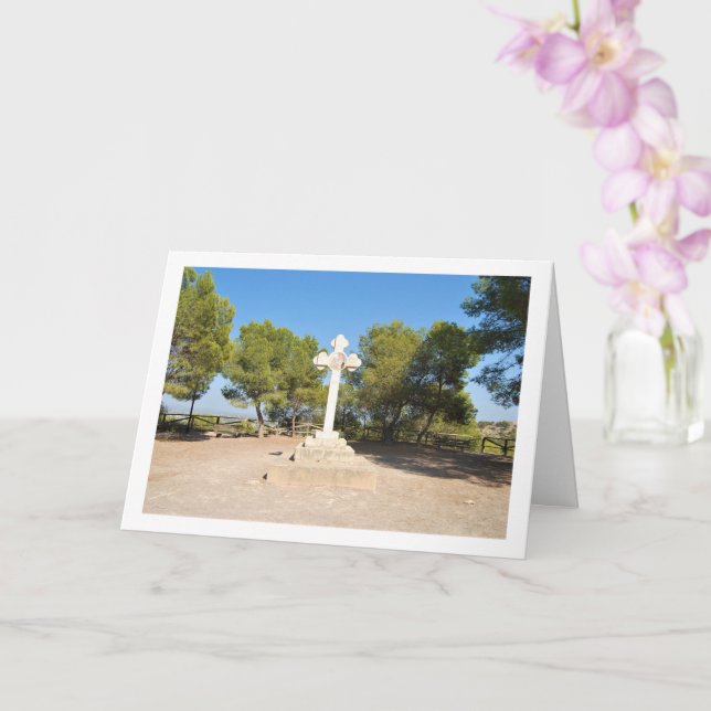 Ermita de Santa Bárbara, Lliria, Valencia, Spain Card (Orchid)