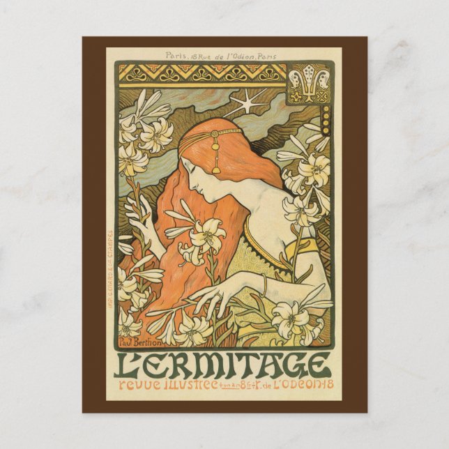 Ermitage Art nouveau magazine Postcard (Front)