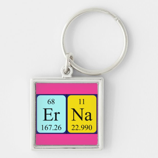 Erna periodic table name keyring (Front)