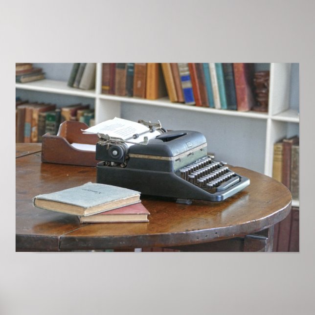 Ernest Hemingway's Typewriter, Key West Poster (Front)