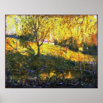 Ernest_lawson_-_spring (enhanced) Poster by niceartpaintings at Zazzle