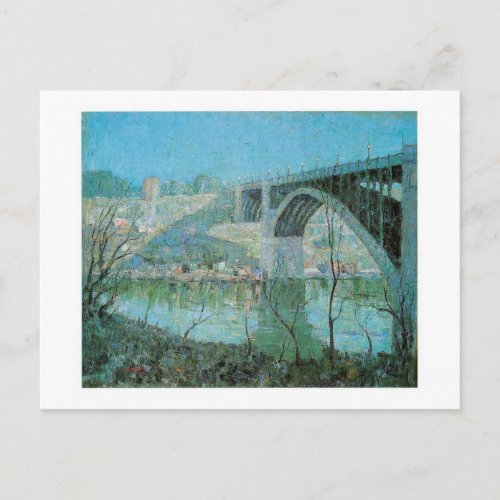 Ernest Lawson Spring Night Harlem River Postcard