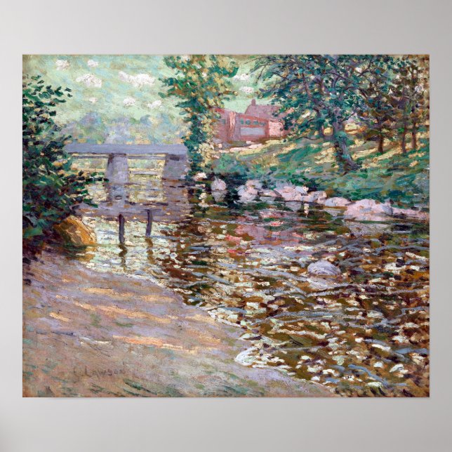 Ernest Lawson The Bronx River Poster (Front)
