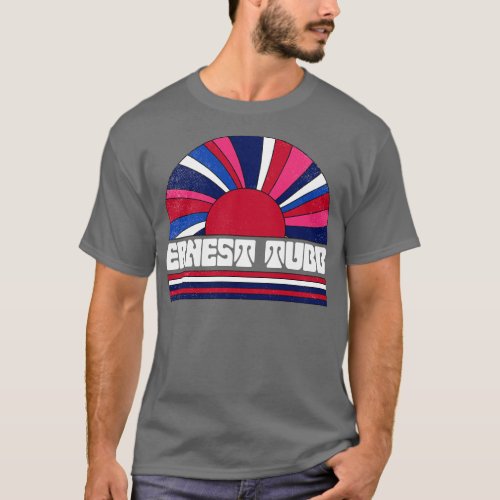 Ernest Proud Name Personalized Retro Flowers Beaut T_Shirt