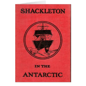 Ernest Shackleton Antarctic Nimrod Book Cover by LiteraryLasts at Zazzle