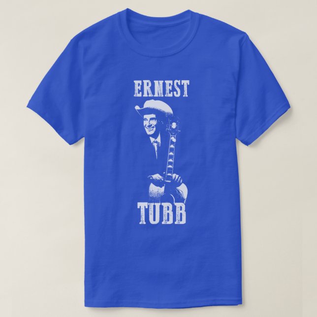 Ernest Tubb The White Stencil1 T-Shirt (Design Front)