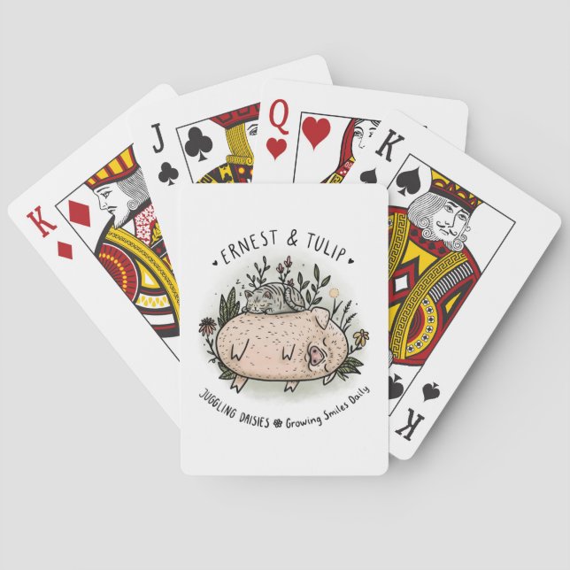 Ernest & Tulip Playing Cards (Back)