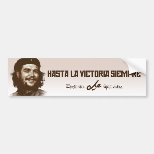 Ernesto Che Guevara Smile Bumper Sticker