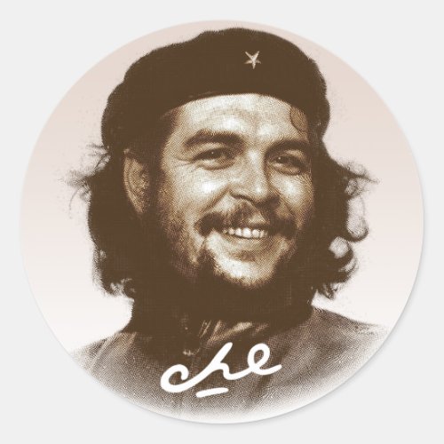 Ernesto Che Guevara Smile Classic Round Sticker
