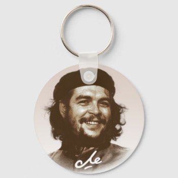 Ernesto Che Guevara Smile Keychain by tempera70 at Zazzle