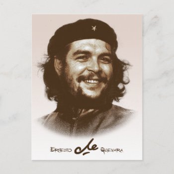 Ernesto Che Guevara Smile Postcard by tempera70 at Zazzle