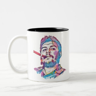 Ernesto Che Guevara Smoking Cigar Two-Tone Coffee Mug