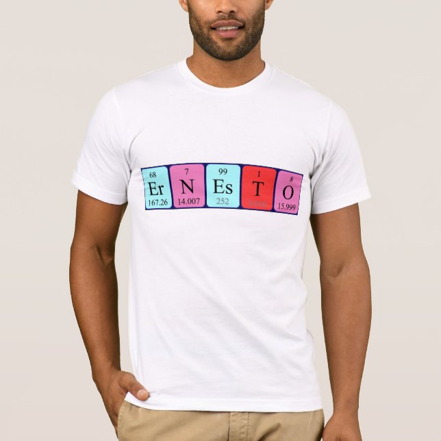 Ernesto periodic table name shirt (Front)