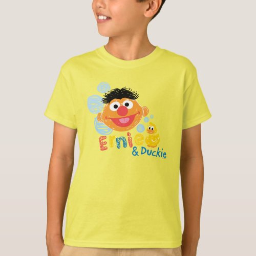 Ernie and Duckie Bubbles T_Shirt