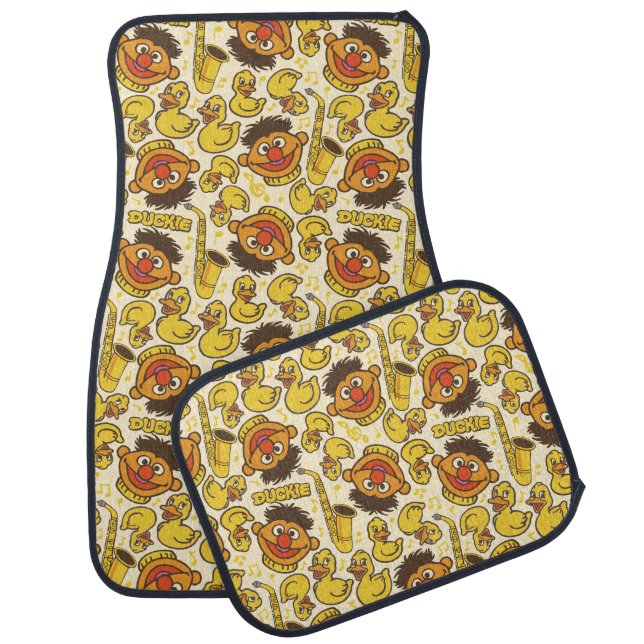 Ernie and Rubber Duckie Pattern Car Floor Mat (Set)