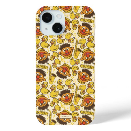 Ernie and Rubber Duckie Pattern iPhone 15 Case