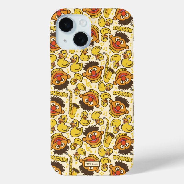 Ernie and Rubber Duckie Pattern Case-Mate iPhone Case (Back)