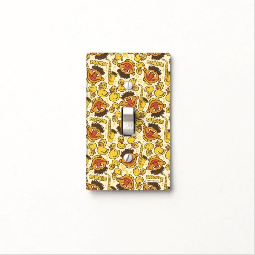 Ernie and Rubber Duckie Pattern Light Switch Cover
