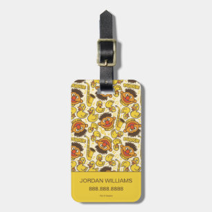 Ernie and Rubber Duckie Pattern Luggage Tag