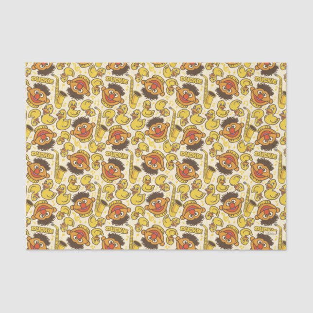 Ernie and Rubber Duckie Pattern Tissue Paper (Front)