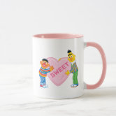Ernie & Bert Big Valentine's Heart Mug | Zazzle