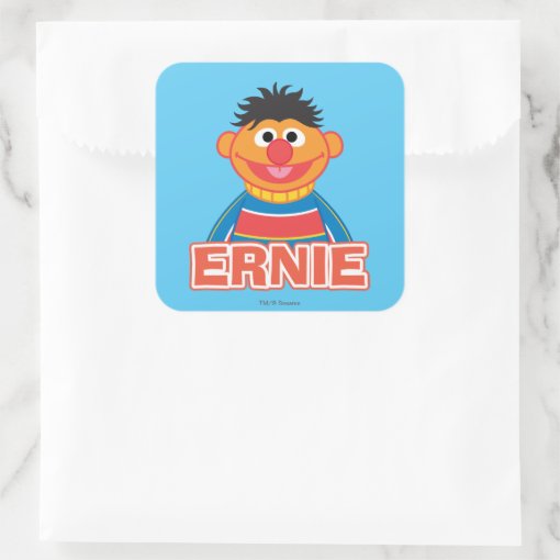 Embry Riddle Ernie Sticker Ernie Classic Style Square Sticker | Zazzle
