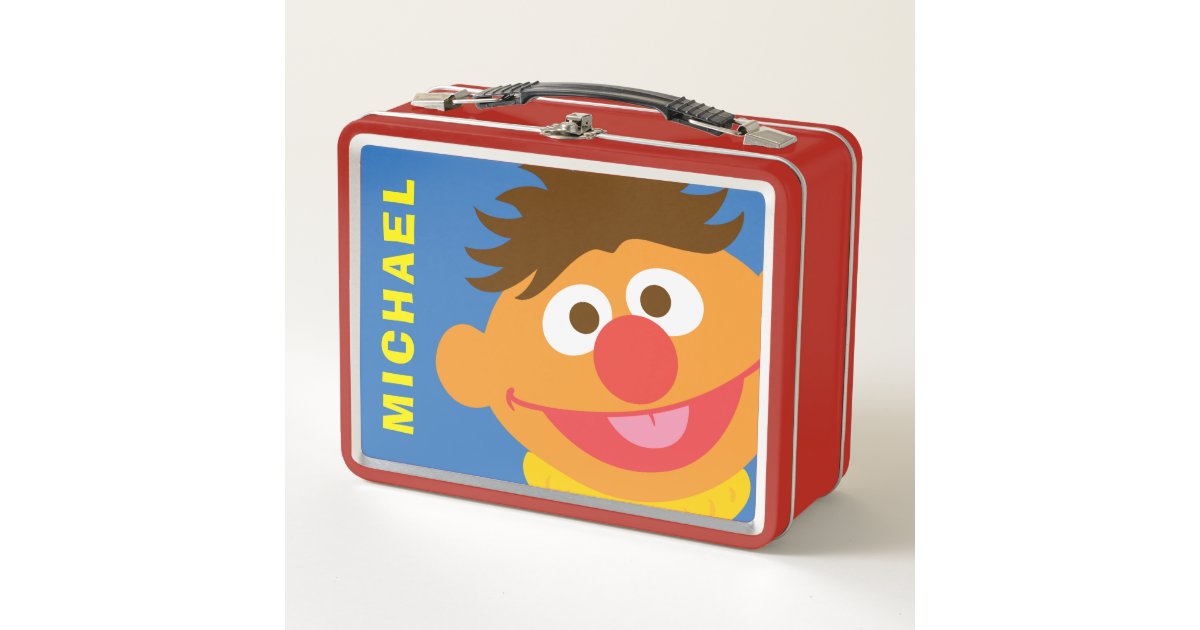 Ernie Face | Add Your Name Metal Lunch Box | Zazzle