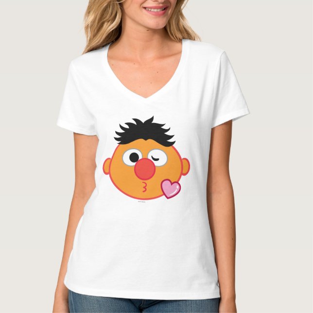 Ernie Face Throwing a Kiss T-Shirt (Front)