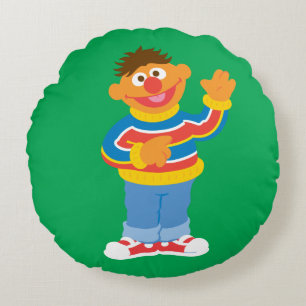 Ernie Graphic Round Pillow